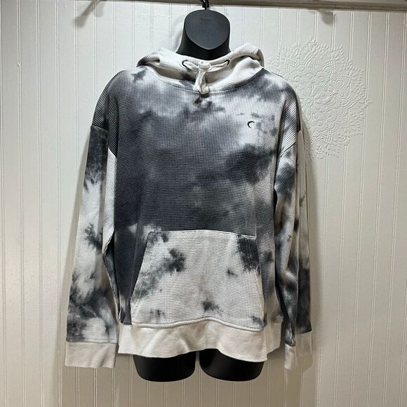 ZYIA Tops - ZYIA Active Waffle Knit Tye Dye Hoodie